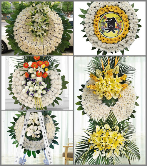 四川成都金堂县金龙镇谢杨坝村花圈速递